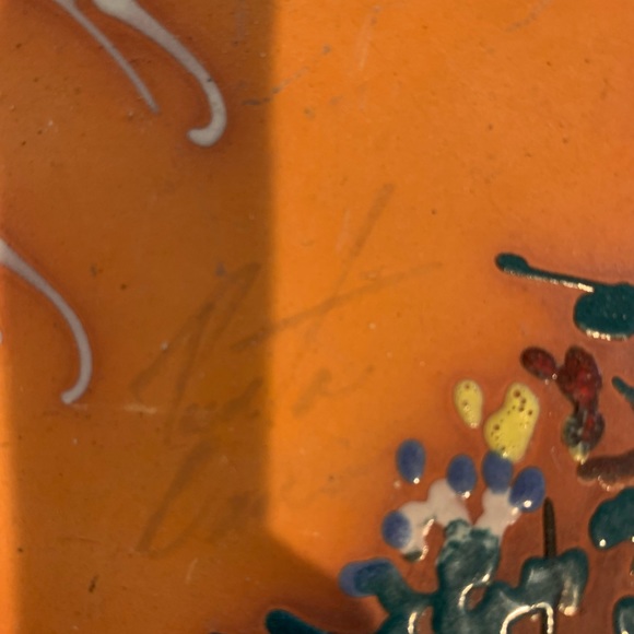 Beautiful Clay Hand Painted Plate.. - Picture 5 of 5